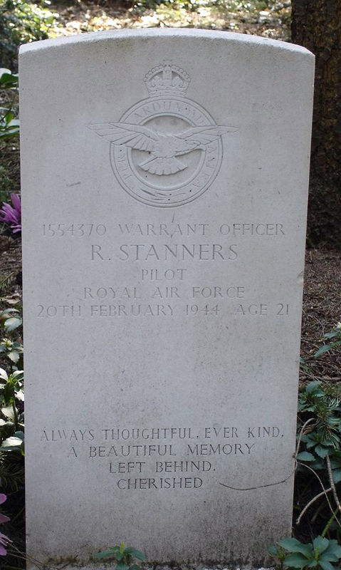 W/O Ramsay Stanners<br /><br /><br />died on active duty - February 20th, 1944